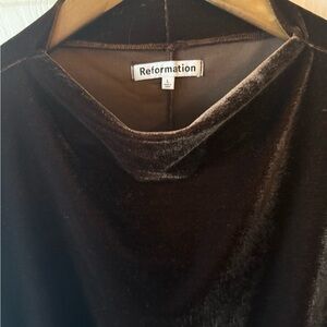 Reformation Chocolate‎ Brown Sheath Dress